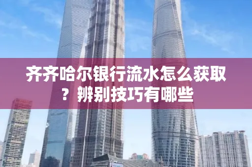 齐齐哈尔银行流水怎么获取?辨别技巧有哪些